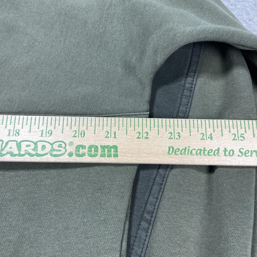 Nike Air Sweatshirt Mens Medium Green Fleece‎ Crewneck Pullover Graphic Slogan - Picture 6 of 10